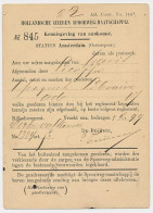 Spoorwegbriefkaart G. HYSM7 C - Locaal Te Amsterdam 1877 - Postwaardestukken