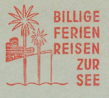 Meter Cover Deutsches Reich / Germany 1935 German East-Africa Line - Ocean Liner - Palm Tree - Boten