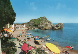 CARTOLINA ITALIA 1962 MESSINA TAORMINA SPIAGGIA MAZZARò Italy Postcard ITALIEN Ansichtskarten - Messina