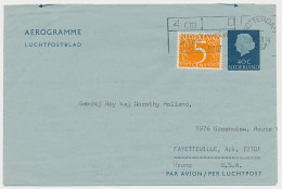 Postblad G. 16 / Bijfrankering Rotterdam - Fayetteville USA 1967 - Postwaardestukken