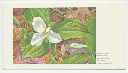 Postal Stationery Canada White Trillium - Autres & Non Classés