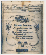 V-Mail To USA 1944 Season S Greetings - Christmas Greetings  - Christmas