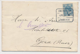Treinblokstempel : Amsterdam - Emmerik VIII 1913 - Unclassified