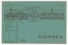 Local Mail Stationery Giessen Churches - City Of Giessen - University Ludoviciana - Churches & Cathedrals