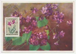 Maximum Card Bulgaria 1963 Flower - Otros & Sin Clasificación