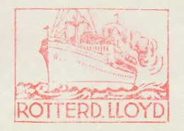 Meter Cut Netherlands 1949 Ocean Liner - Rotterdamsche Lloyd - Bateaux