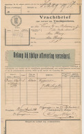 Vrachtbrief Staats Spoorwegen Nijmegen - Den Haag 1915 - Etiket - Unclassified