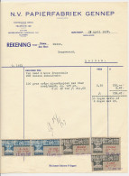 Omzetbelasting Diverse Waarden - Gennep 1937 - Fiscale Zegels