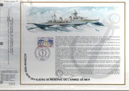 DOCUMENT FDC 1976 OFFICIERS DE RESERVE DE L'ARMEE DE MER - 1970-1979