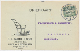 Firma Briefkaart Gorinchem 1914 - IJzerwaren - Schaats Slee - Ohne Zuordnung