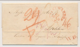 Leeuwarden - Wohlen Zwitserland 1845 - W P - ...-1852 Prephilately