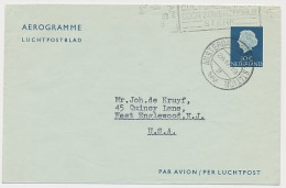 Luchtpostblad G. 8 A Amsterdam - Englewood USA 1955 - Postal Stationery