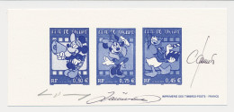 France 2004 - Epreuve / Proof Signed By Engraver Walt Disney - Mickey Mouse - Donald Duck - Disney