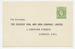 Postal Stationery GB / UK 1954 - Privately Printed The Staveley Coal And Iron Company - Form Of Proxy - Sonstige & Ohne Zuordnung