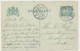 Briefkaart G. 73 Hilversum - Soest 1908 - Postwaardestukken