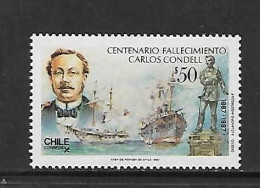 CHILI 1987 C.CONDELL- BATEAUX YVERT N°823 NEUF MNH** - Bateaux