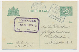 Treinblokstempel : Delfzijl - Zuidbroek I 1914 - Non Classés