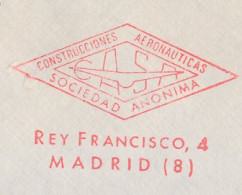 Meter Cover Spain 1984 Aeronautical Constructions - Astronomie