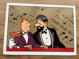 CARTE DOUBLE AVEC ENVELOPPE / TINTIN - LES SEPT BOULES DE CRISTAL - ETAT NEUF - Comics