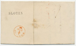 Naamstempel Sloten 1862 - Cartas & Documentos