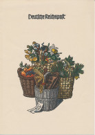 Telegram Germany 1940 - Schmuckblatt Telegramme Four Seasons - Fruits - Flowers - Easter Eggs - Climate & Meteorology