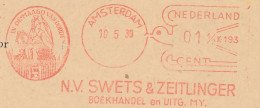 Meter Card Netherlands 1939 - Komusina 193 The Virgin Of Dordrecht - Heraldry - Palm Leaf - Mythology