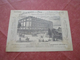 A LA COURONNE DE LA PAIX - 73, Bd Haussmann - Unis Par La Pensée (Cronstadt 1891-Toulon 1893) - Sonstige & Ohne Zuordnung