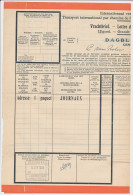 Part. Internationale Vrachtbrief Amsterdam - Belgie 1934  - Non Classés