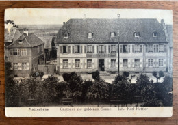 Matzenheim - Gasthaus Restaurant Zur Goldenen Sonne - Inh. Karl Hettler - Jul. Manias Strasbourg - Circulé 1920 - Autres & Non Classés