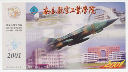 Postal Stationery China 2001 Jet Fighter - Militaria