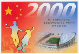 Postal Stationery China 2000 Olympic Games Sydney - Badminton - Beijing 2008 - Altri & Non Classificati