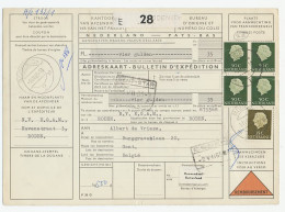 Em. Juliana Remboursement Pakketkaart Roden - Belgie 1965 - Sin Clasificación