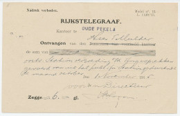 Telegraaf Kwitantie Oude Pekela 1915 - Sin Clasificación