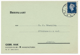 Firma Briefkaart Giessen 1949 - Manufacturen  - Unclassified