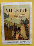 19948 - Villette Médaille D'or Expo 1964 C Gross-Duboux Grandvaux  Pyasage Et Barque Du Léman Suisse - Other & Unclassified