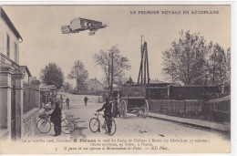 Le Premier Voyage En Aéroplane - Le 10 Octobre 1908, L'aviateur H. Farman Se Rend Du Camp De Châlons à Reims (27 Kilom. - ....-1914: Précurseurs