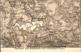 72093946 Edersee Edertalsperre Wanderkarte  Edersee - Andere & Zonder Classificatie