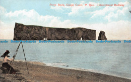 R140410 Perce Rock. Gaspe Coast. P. Que. Intercolonial Railway. Valentines - Monde