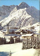 72093911 Hirschegg Kleinwalsertal Vorarlberg Mit Kirche Und Widderstein Hirscheg - Autres & Non Classés