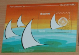 BRAZIL 1980, Brapex IV, Stamp Exhibition, Mi #B42, Souvenir Sheet, MNH** - Exposiciones Filatélicas