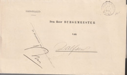 Kleinrond Nieuw-Leuzen 1899 Letter To Dalfsen - Briefe U. Dokumente