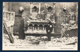 Malines. Guerre De 1914. Cathédrale Saint-Rombaut. Les Dégâts Après Le Bombardement. - Malines