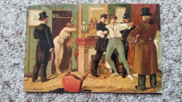 CPA ART TABLEAU ? LE FLAGRANT DELIT FEMME NUE INTERIEUR BOURGEOIS POLICE D APRES GARNIER - Peintures & Tableaux