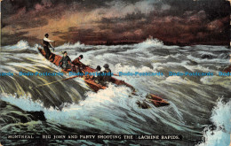 R140472 Montreal. Big John And Party Shooting The Lachine Rapids. Novelty Manufa - World