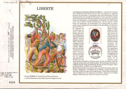 DOCUMENT FDC 1989 BICENTENAIRE REVOLUTION - LIBERTE - 1980-1989