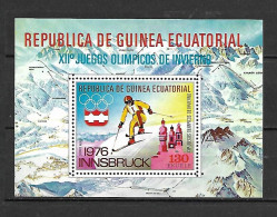 Equatorial Guinea 1976 Winter Olympic Games INNSBRUCK MS MNH - Invierno 1976: Innsbruck