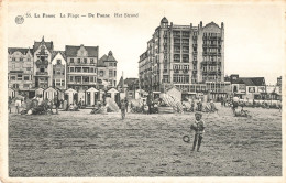 Belgique La Panne La Plage De Panne Het Strand CPA + Timbre Cachet 1953 - De Panne