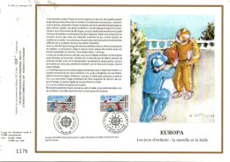 DOCUMENT FDC 1989 EUROPA - 1980-1989
