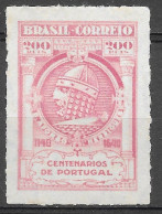 Brasil 1940 8º Centenário Da Independência De Portugal E 3º Da Restauração RHM C160 - Neufs