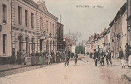 HOUDAIN : La Mairie. (carte Colorisée - TTB Animation) - Other & Unclassified